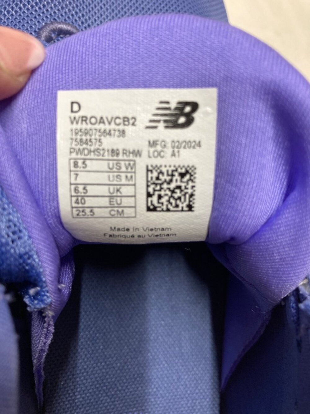 New Balance Women Fresh Foam Running Shoes  8.5 Wide Blue Athletic Sneakers New - Picture 7 of 7